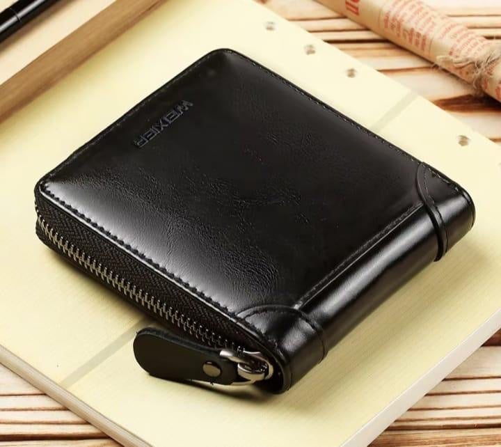 Men’s Essential Classic leather Wallet (Black)