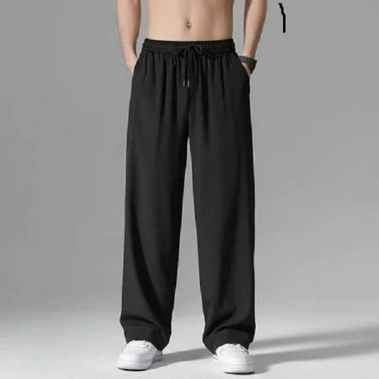 Men’s Relaxed Fit Black Jogger Pants – Soft & Comfortable