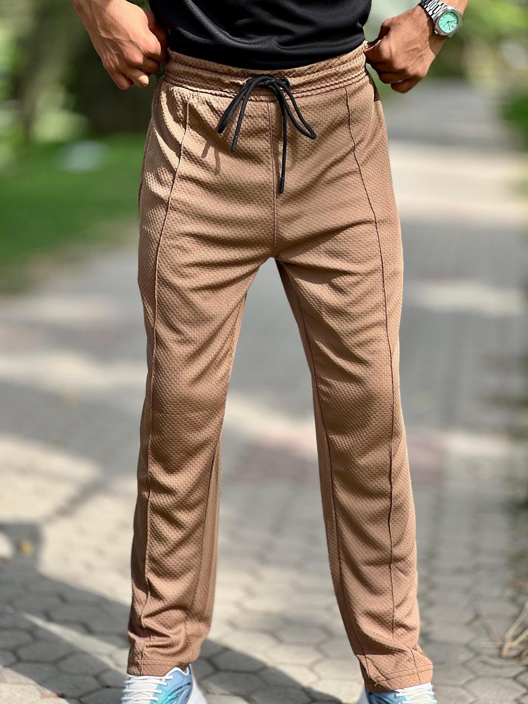 Men's Texture Cotton Trouser (khaki)