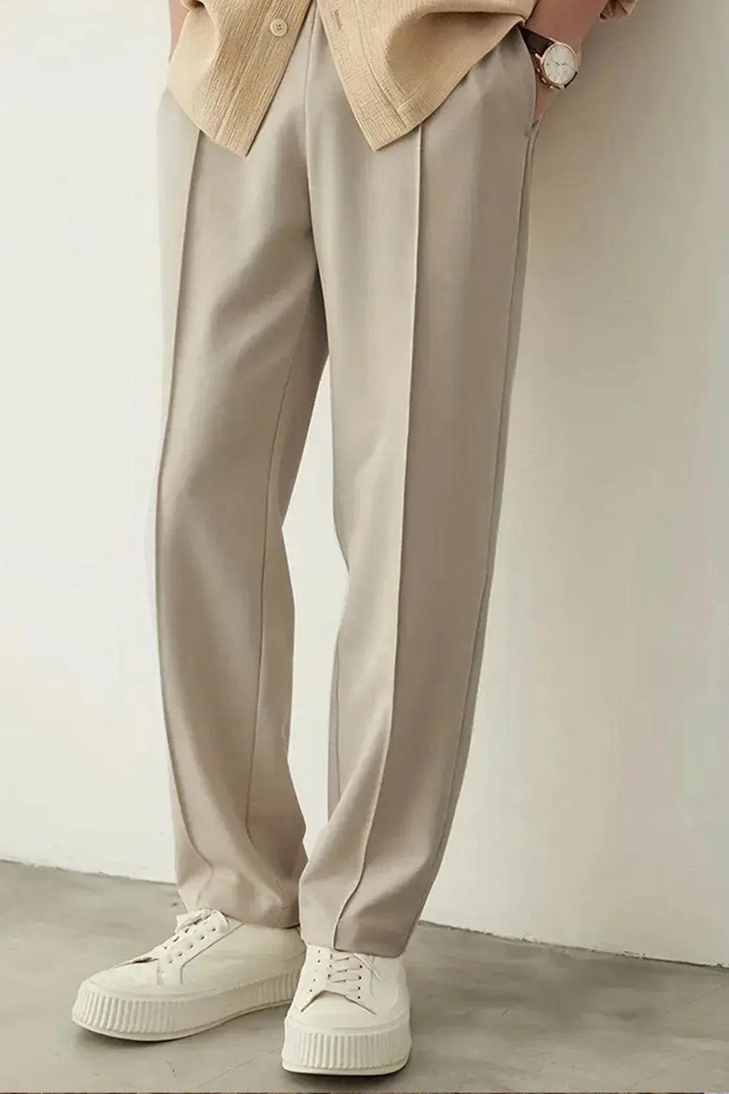 Amaiz Relaxed-Fit Trouser Cream Beige