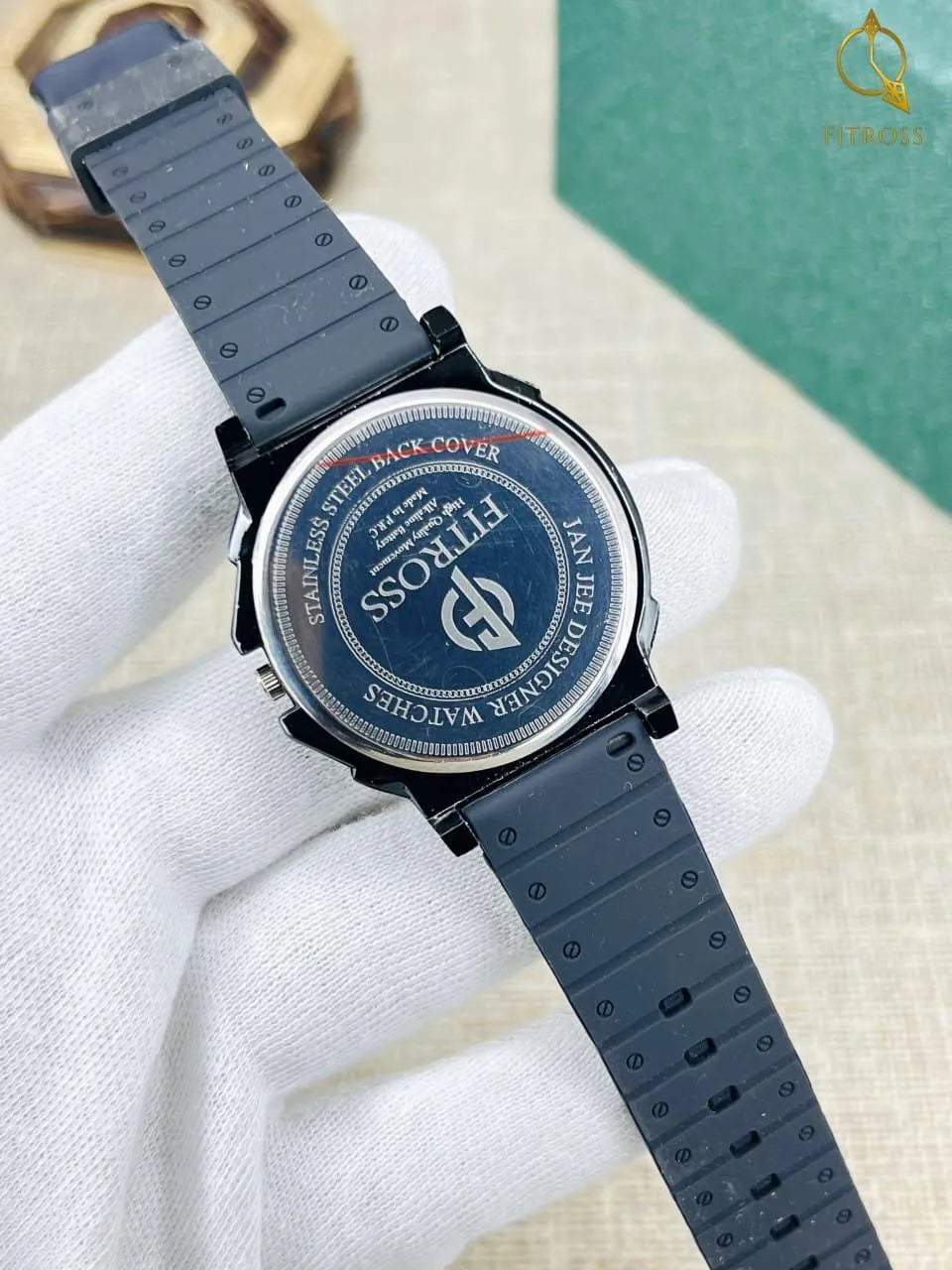 Men's Trend Black Strap Watch