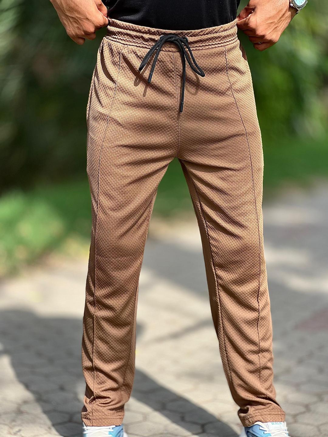 Men's Texture Cotton Trouser (khaki)