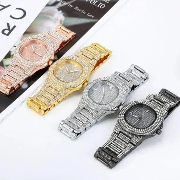 Mens Multi-Color luxurious Watch with Shain strap