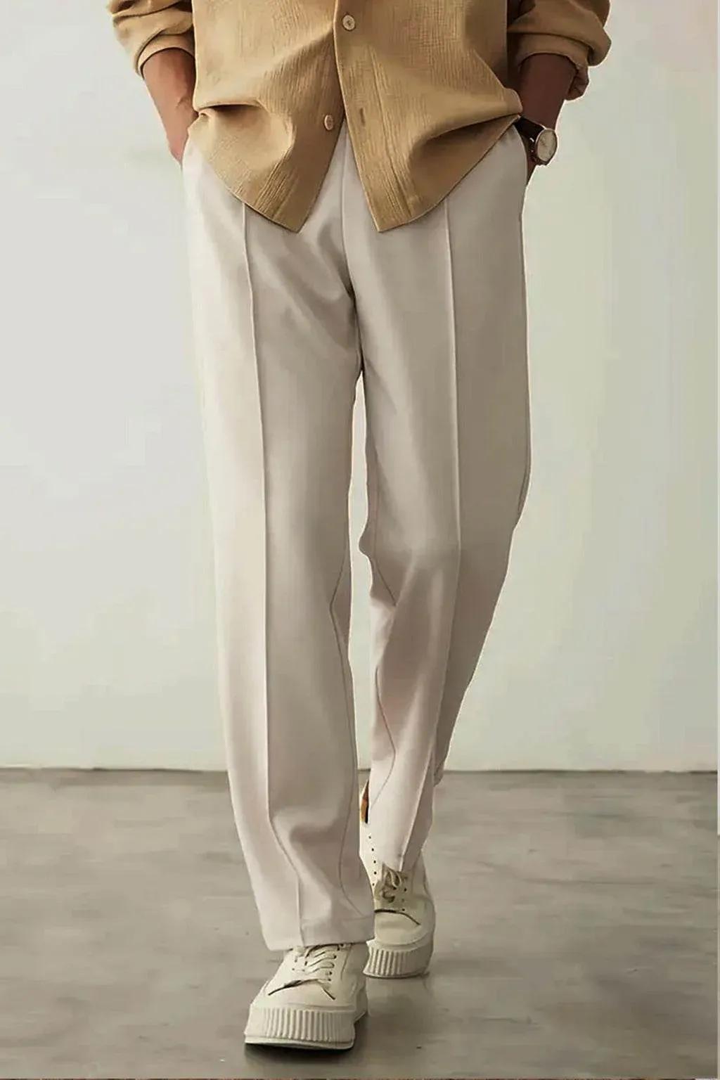 Amaiz Relaxed-Fit Trouser Cream Beige