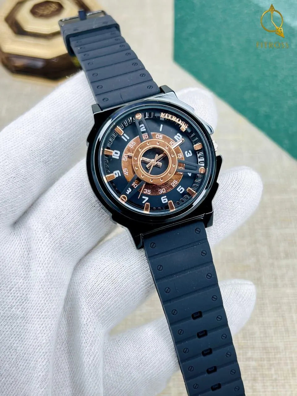 Men's Trend Black Strap Watch