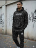 Amiri Men's fleece hoodie tracksuit sublimation